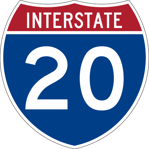 I-20 From Atlanta to Dallas